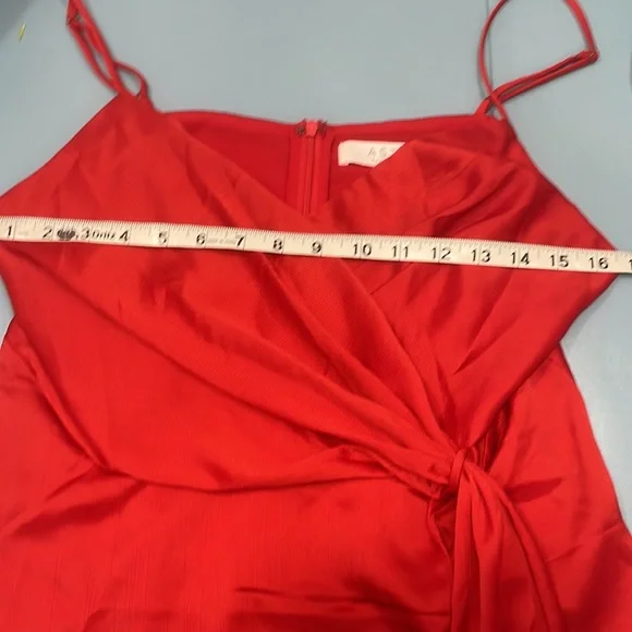 Anthropologie ASTR the Label Red Tina Tie-Waist Satin Cami Medium NWT - Picture 11 of 12